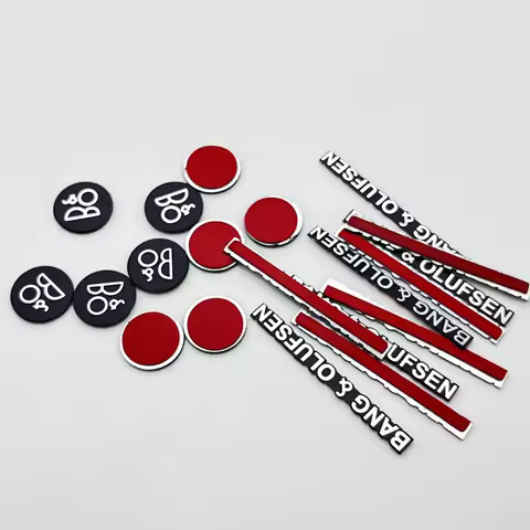 5pcs 10pcs 50pcs B&O BANG&OLUFSEN High-Quality Car Hi-Fi Speakers Audio Speaker Badge Stereo Emblem