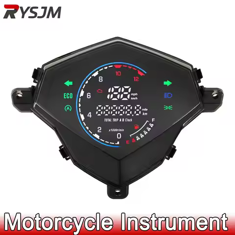 Digital Speedometer RPM Dashboard Motorcycle Instrument With Turn Signal Light Indicator For YAMAHA 