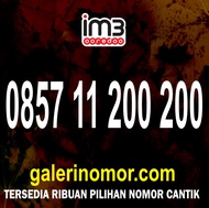Nomor Cantik IM3 Indosat Prabayar Support 5G Nomer Kartu Perdana 0857 11 200 200