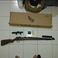 Mainan Tembakan PUBG Sniper KAR98K Merk Jie Ying Shell Eject Dart Blaster