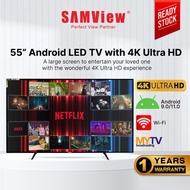 SAMView Smart Android 11.0 Digital LED TV with 4K Ultra HD and MYTV DVB-