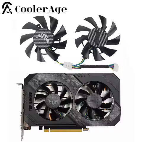 RTX2060 GTX1660 GTX1650 Video Card Fan For ASUS TUF Gaming GTX 1650 1660 Super RTX 2060 Graphics Car