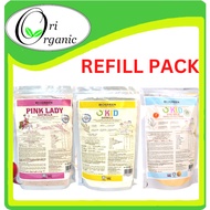 Biogreen Pink Lady Oatmilk Refill Pack 500g / Biogreen O'Kid Oatmilk (HALAL) Refill Pack 500g