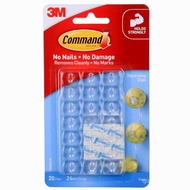 3M Command Decorating Clips Damage-Free Hanging cable hook clear plastic hooks small plastic hook