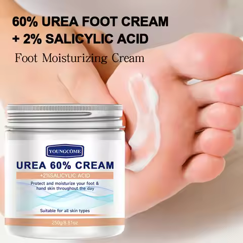 YOUNGCOME 250G Urea Cream with Salicylic Acid - Hydrating Hand Foot Cream for Dry Skin Care All Day 