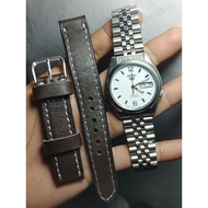 Original seiko 5 automatic Watch SNK385J1 caliber 7s26 01v0 white dial