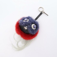 【日本直送】 FENDI FENDI 袋蟲 怪物 包包吊飾 鑰匙圈 皮草 皮革 紅色 多色