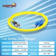 INDOFIBER patchcord fiber optic SC-FC 3 meter singlemode 9/ 125um