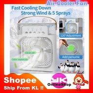 New Stock - Mini Aircond Portable/mini air cooler/ Mini Aircond Cooler Air And Mini Conditioning Cooling fan7色LED迷你冷风
