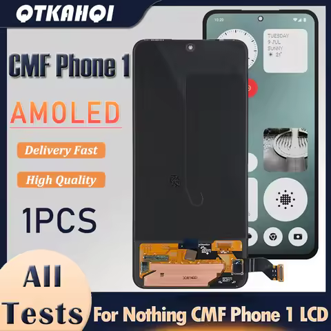 6.67 inch AMOLED For Nothing CMF Phone 1 LCD Display Touch Screen Digitizer Assembly For CMF Phone 1
