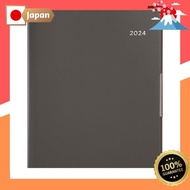 Takahashi's planner for 2024, B6 size, weekly format, in charcoal grey No.231 (starts from December 2023).