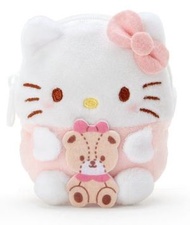 (Hello Kitty) 日本Sanro 毛公仔拉鏈散銀包