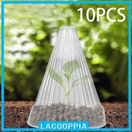 [ 10Pcs Garden Cloche Covers Transparent, Frost Freeze Protection, Sturdy, Plant Bell Cover, Windproof Cover