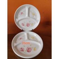 CORELLE DIVIDED PLATE 26CM