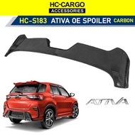 Perodua Ativa 2021 2022 Gear UP OEM ABS Rear Spoiler Ducktail Wing Carbon Look - HC CARGO