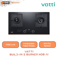 Vatti Build-In Hob [C835G]  2 Burner 78cm AI Gas Hob - C835G