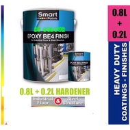 0.8L+0.2L SMART PAINT BE4 EPOXY FINISH/FLOOR PAINT CAT LANTAI EPOXY