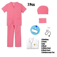 【3-11 Years Old】Doctor Costume For Kids Girls Nurse Uniform Surgical Suit Childrens Clothing Kids Ca