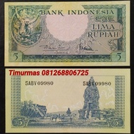 Uang Kuno 5 Rupiah KERA 1957 [Baca Deskripsi]