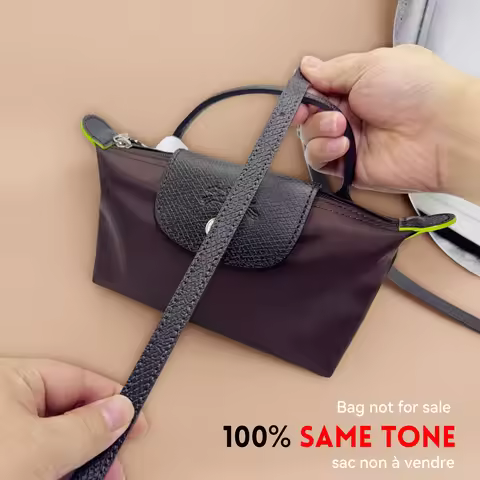 Leather Replacement Crossbody Bag Strap Fit for Longchamp Mocha Terra Mini Shoulder Strap Without Pu