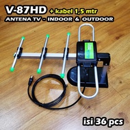 ANTENA TV DIGITAL / ANTENA TV INDOOT & OUTDOORVDR V-87HD + KABEL 1.5 M / ANTENA TV MINI / ANTENA TV 