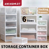 [SG] Stackable Storage Chest Drawers 5/14/18/25/37/53 Litres (L) - Storage Design storage box / Storage / Stackable /organizer