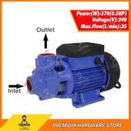 PREMIUM Peripheral Water Pump 0.5HP 370W (Blue) Self-Priming Water Pressure Booster Pump Pam Air Rum