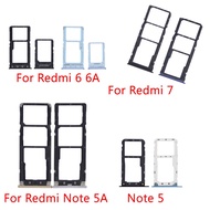 SIM Card Holder Tray Slot Holder Adapter For Xiaomi Redmi 7 6 6A Note 5A 5