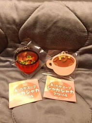 【合售】日本帶回 happy stand 濃湯 扭蛋 吊飾 味噌湯