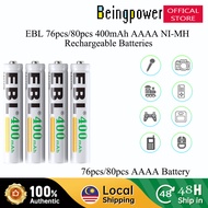 EBL 76pcs 80pcs 400mAh Ni-MH AAAA Rechargeable Battery For Flashlight Doorbell Alarm Clock Surface P