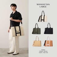 ABDSTORE | Manhattan Tote Bag - Large กระเป๋าผ้าแคนวาส กระเป๋า ตั้งเป็นทรง ใส่คอม ใส่แลปท็อป มีสายสะ