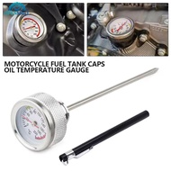 OPENMALL Motorcycle Fuel Tank Caps 35MM Oil Temperature Gauge M20x2.5 with Probe 0-200 Pointers Ther