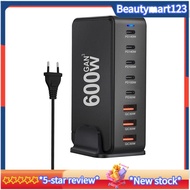 Fast Charging 600W Desktop GaN Quick PD Charger 8 Ports USB Type C Mobile Phone Laptop PC Charging D