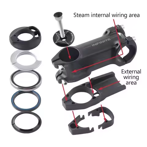 MOSSO Bicycle Stem Road Bike Power Internal Wiring Handlebar Table Stem Riser 28.6*31.8*80/90/100/11