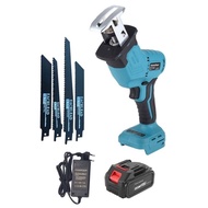 18V Lithium battery powered cordless brushless saber saw, cordless reciprocating saw with saw blades