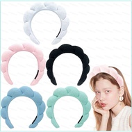 hj7 Sponge Flaky Clouds Headband Soft Stretchy Headbands Cozy Wrist Hair Accessories For Women hj7