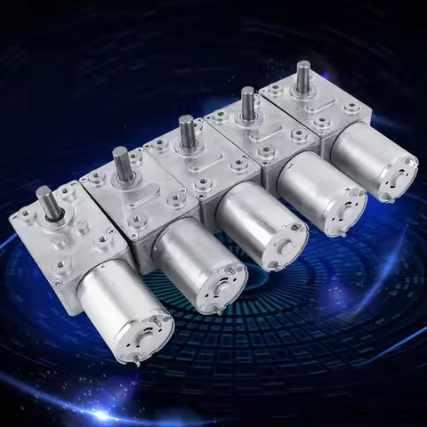 Electric Drive Motor Gear Box Motor Reversible High Worm Geared Motor 12V Reduction Motor CW/CCW Hig
