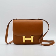 HERMES Mini constance 19 - 金棕金 Z
