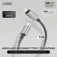 UNEED Kabel Data Auto Disconnect Type C to iPhone Lightning - UCB45Ci