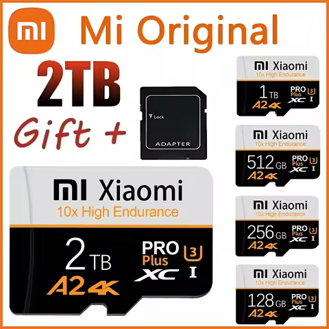 Xiaomi 2TB 1TB SD Memory Card High Speed 256GB 512GB 128gb Class 10 TF Card 4K HD Video A2 Card SD F