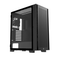 【MONTECH 君主】Air 1000 LITE BLACK 入門版 內含12cm風扇*3/網孔面板/鋼化玻璃 電腦機殼 (黑)