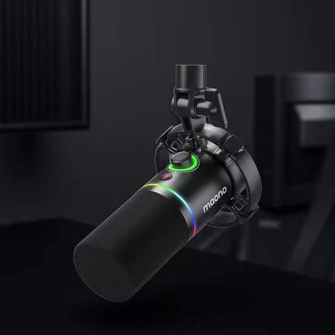 Maono XLR\USB Dynamic Microphone For Gaming Recording Streaming Youtube Metal Mic With Software Tap-