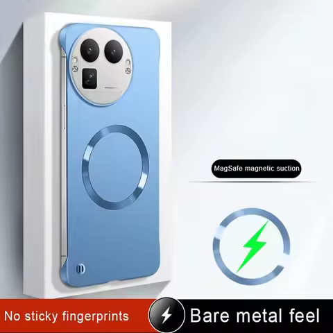 For Realme GT8 Pro Ultra Thin Metallic Paint Frameless Hard PC Case for Realme GT 8 Pro Magnetic Mag