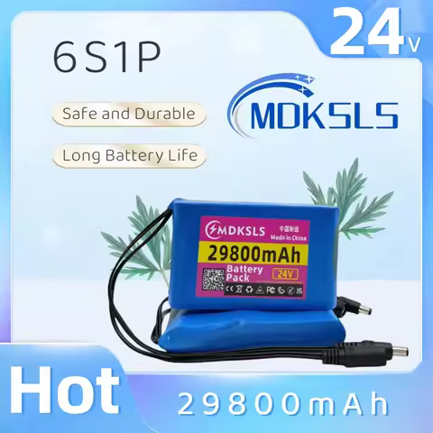 24v 6S1P Battery Pack 29800mah Rechargeable Lithium Ion Battery 29.8ah Capacity for CCTV Camera Moni
