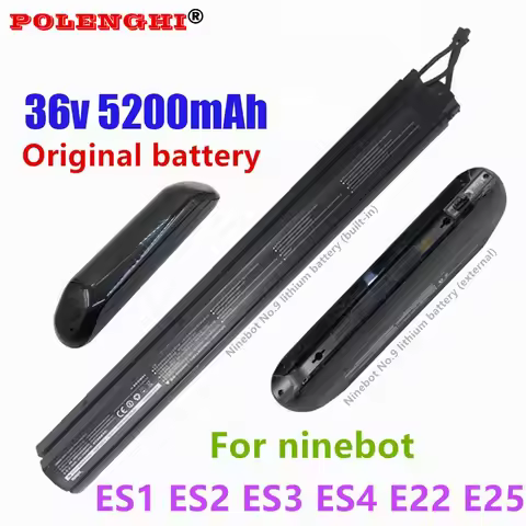 36V 5200mAh Original Battery Compatible with Ninebot Segway ES1 ES2 ES4 Series Replacing Electric Sc