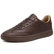 EDWIN Men's Casual Sneakers - Lightweight PU Leather Dress Shoes, Simple One-Tone Design, Stylish an