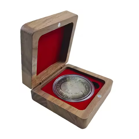 Wooden Single Coin Collection Box 21mm/26mm/31mm/36mm/41mm Coin Holder Challenge Military Coin Case 
