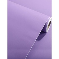 紫色墻紙自粘臥室溫馨女孩宿舍臥室裝飾書桌面柜子翻新貼紙壁紙
