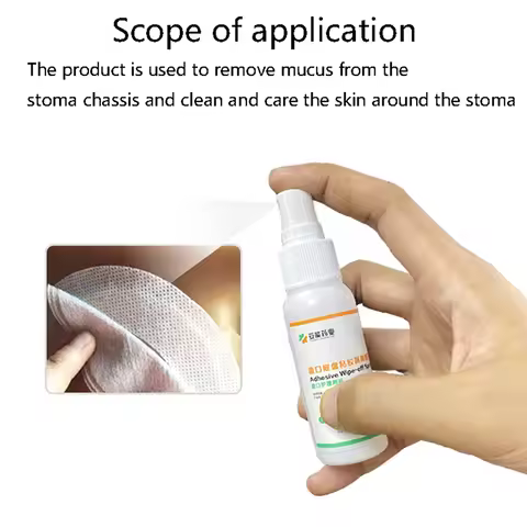 30ML Colostomy Adhesive Wipe-Off Spray Medical Adhesive Remover Ostomy Bag Care Products'