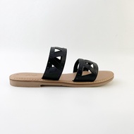 Dép Lê Nữ Thời Trang Hishoo Quai Ngang Họa Tiết Cao Cấp S065